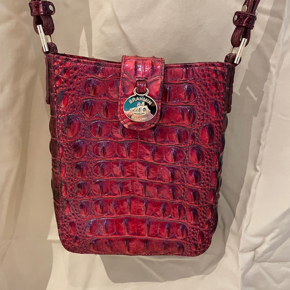 Brahmin Marley Melbourne Crossbody - Red